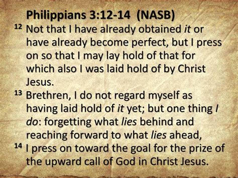 not that i have attained|commentary on philippians 3 12 14.